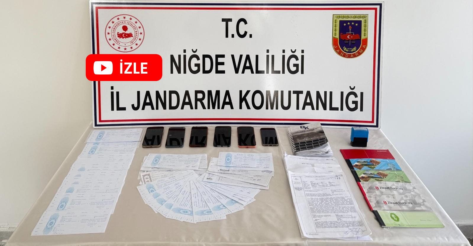 Bor İlçesinde Tefecilere Operasyon
