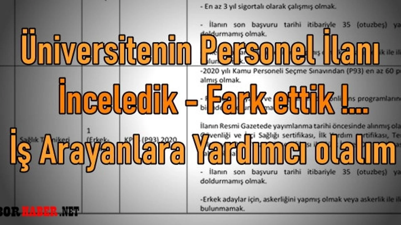 Universite Nin Is Ilani Aranan Niteliklerin Niteligi H35567 8E81E