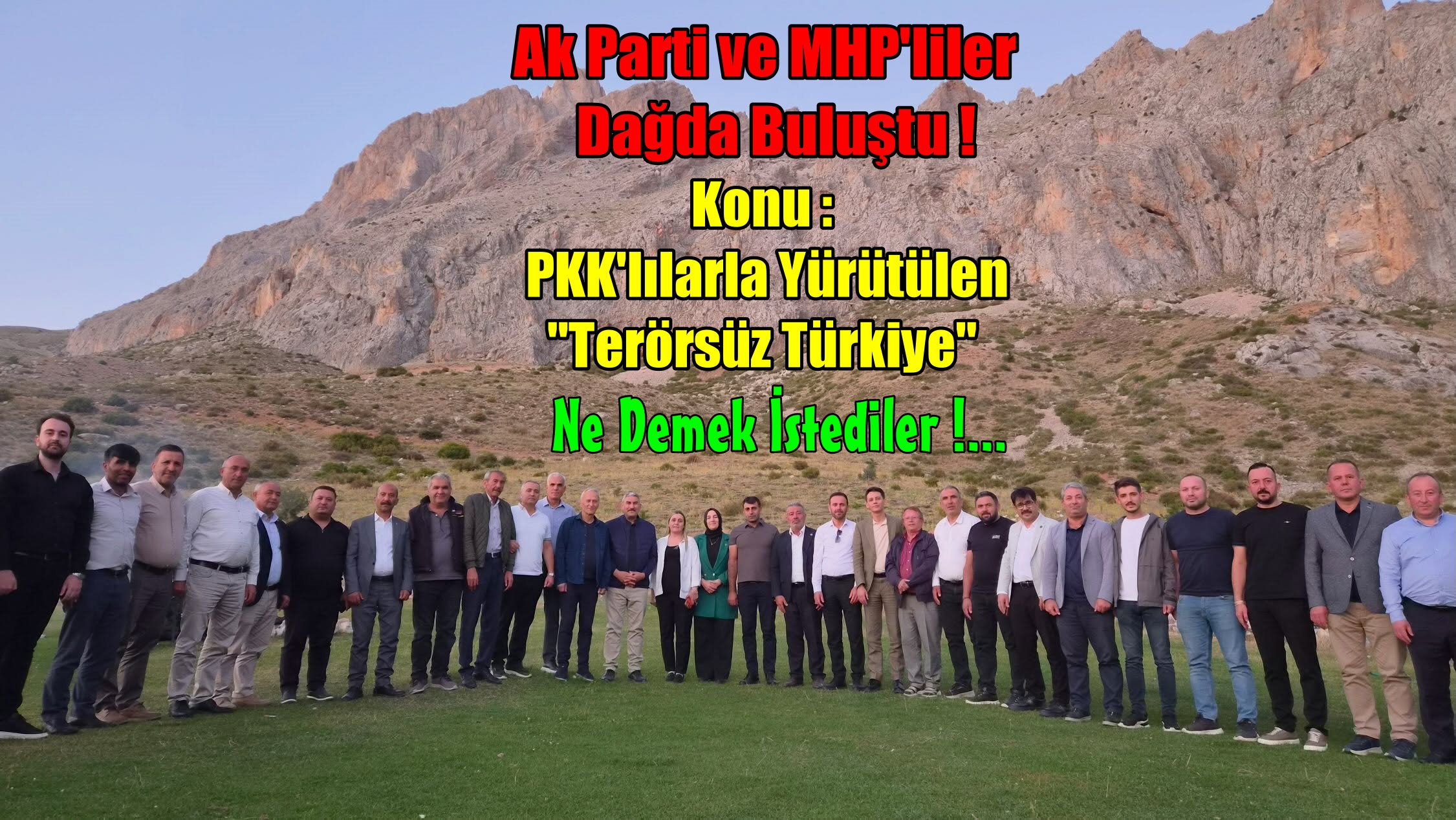 Ak Parti ve MHP'li  Yöneticiler Çamardı'da Bir Araya Geldi