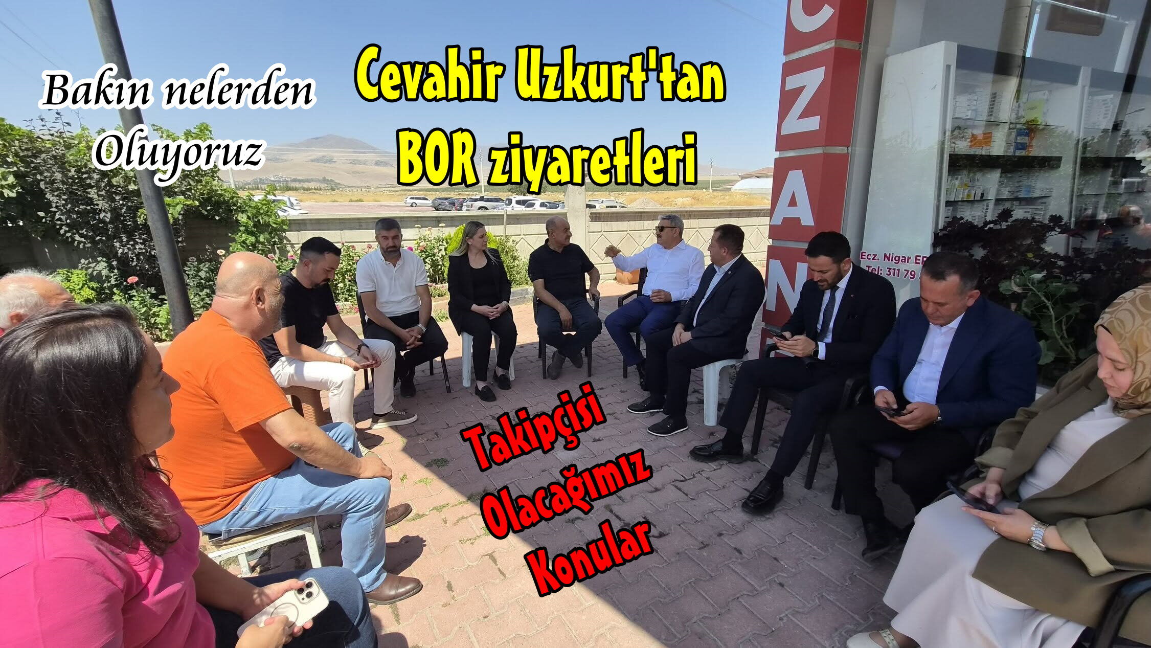 Milletvekili Uzkurt Bor’da Esnaf ve Vatandaşlarla Buluştu