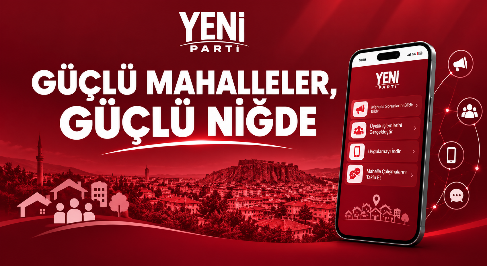 Yeni Parti Niğde’den Mahalle Sorunları İçin Dijital Platform