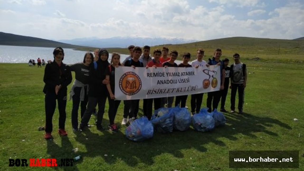 Atabek Lisesinin Bisiklet Kulübü Baraj Etrafını Temizledi