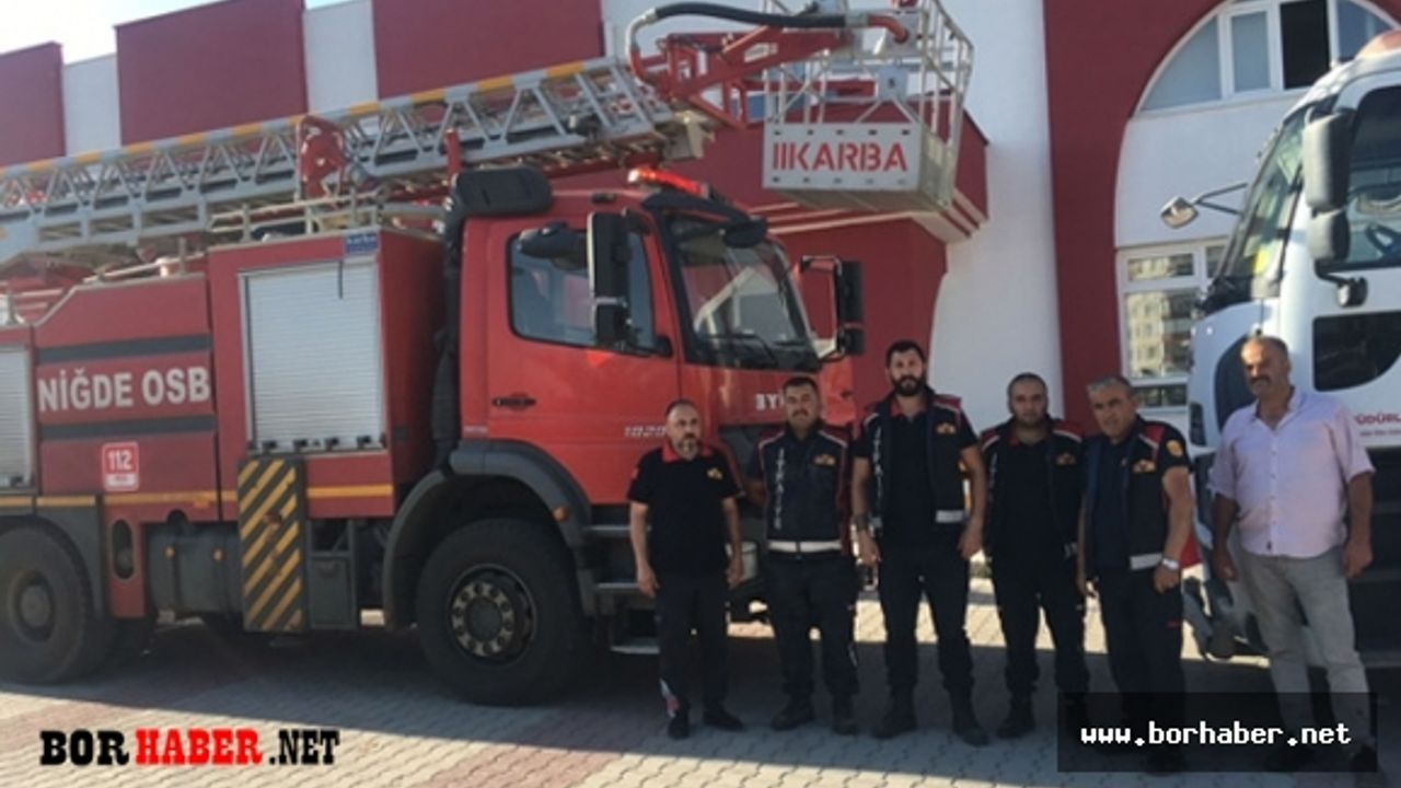 Niğde Belediyesi İtfaiyecileri Mersin'den Döndü