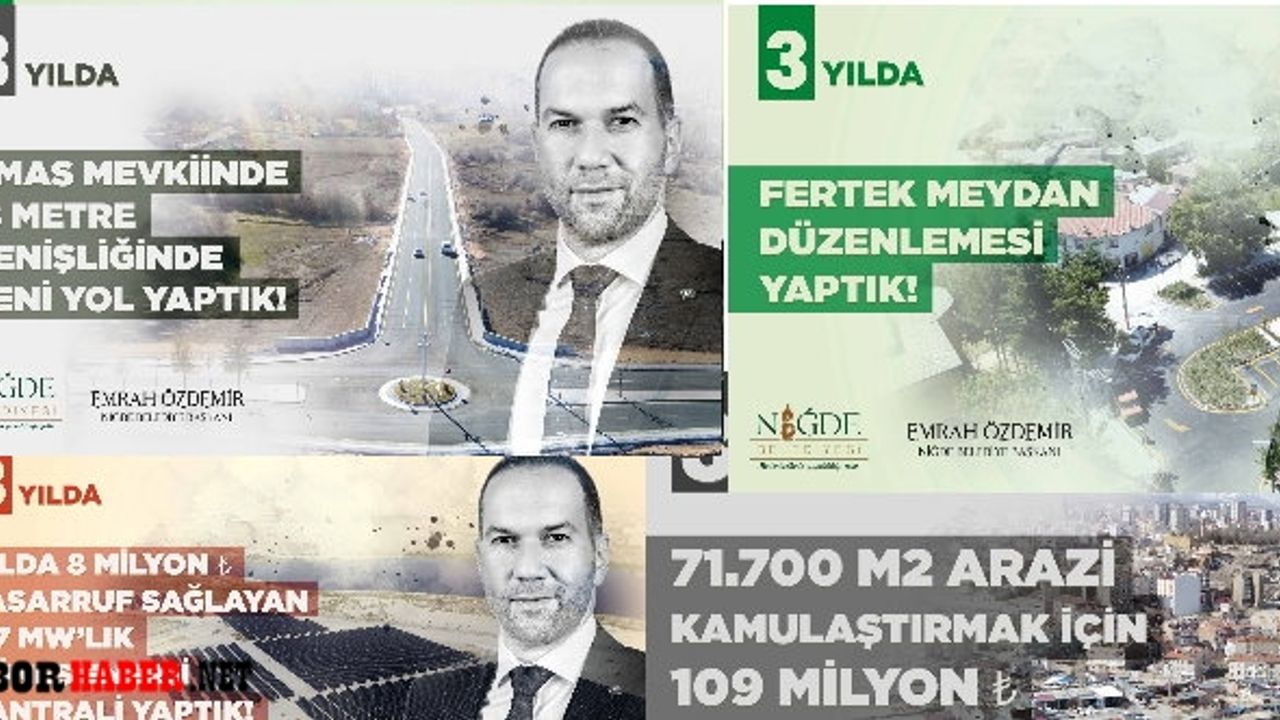 Niğde Belediye Başkanı Emrah Özdemir  3 Yılda Neler Yaptı?