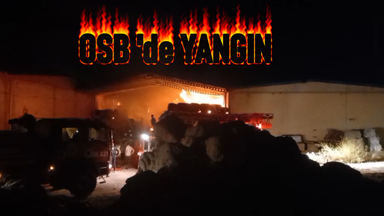 Niğde OSB'de Tekstil Fabrikasında Yangın