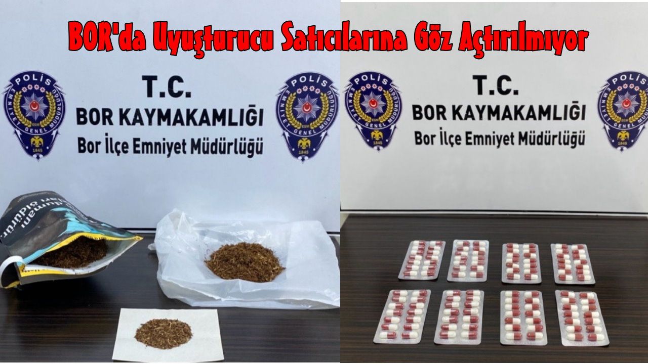 Bor İlçesinde Narkotik Operasyonlar; 4 Tutuklama