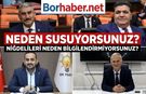 Neden Niğdelileri Bilgilendirmiyorsunuz?  Susuyorsunuz?