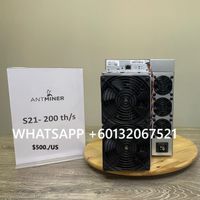 Bitmain Antminer S21 200T BTC Bitcoin Miner + psu 500Usdt wholesale