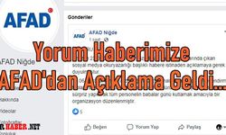 Selim GÖKEL'in yazısına AFAD Niğde'den açıklama geldi