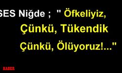 SES Niğde: Artık yeter daha fazla eksilmek istemiyoruz!