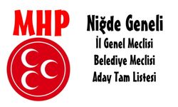 MHP  Niğde Geneli Belediye, İl Genel Meclis ve Belde Adayları