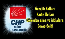 CHP Niğde İl Başkanlığından  İstifalara ve İddialara  Cevap!
