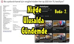 Niğde, Yine Ulusalda Gündem... Belediye'nin Youtube İhalesi