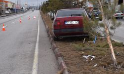 Niğde’de Trafik Kazası… Ağaçlara çarparak durabildi!