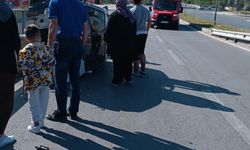 Otomobil Bariyere Çarparak Devrildi: 1 Yaralı