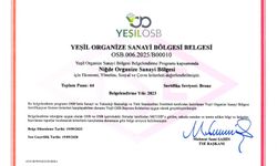 TSE, Niğde OSB'ye "Yeşil OSB Belgesi" Verdi
