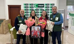 Niğdeli Milli Haltercilere Yeşilay’dan Sürpriz Karşılama