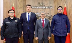 Vali Çelik’ten Kaymakam Turan’a Hayırlı Olsun Ziyareti
