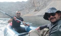 Ulukışla Çinili Gölde Kano ile ilk kez gezinti yapıldı