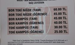 Niğde–Bor  Otobüs  Fiyatlarına Zam!