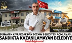 CHP Niğde İl Başkanı Kıvrakdal’dan Bozköy Belediyesi Açıklaması