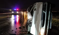 Niğde-Kayseri Yolunda otomobil takla attı: 1 Yaralı