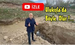 Ulukışla'da Gölet Dolsun Diye İçme Suyunu Harcıyorlar