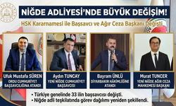 HSK Kararnamesiyle Niğde Adliyesinde Görev Değişiklikleri