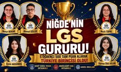 Niğde LGS’de Zirvede: 5 Öğrenci Türkiye Birincisi Oldu
