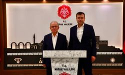 Eski İçişleri Bakanı Sebahattin Öztürk’ten Vali Akmeşe’ye Ziyaret