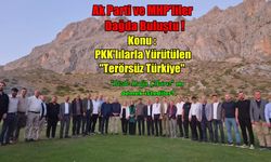 Ak Parti ve MHP'li İl İlçe Yöneticileri Çamardı'da Bir Araya Geldi