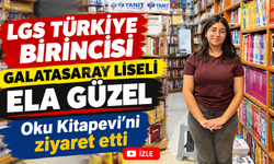 LGS Türkiye Birincisi Ela Güzel  Oku Kitapevi'ni Ziyaret Etti.
