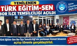 Yenilenen Türk Eğitim-Sen Bor İlçe Temsilciliği Açıldı