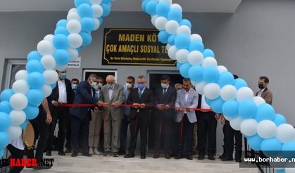 Gümüştaş Madencilik tarafından Maden köyüne 400 kişilik sosyal tesis yapıldı