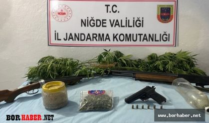 Çamardı ilçesinde kenevir ele geçirildi