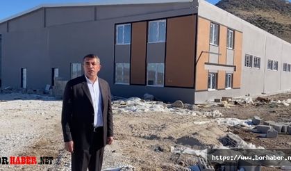 Tekstil kenti Çiftlik İlçesinde ilk bina tamamlanmak üzere