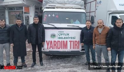Çiftlik Belediyesinden Deprem Bölgesine Yardım