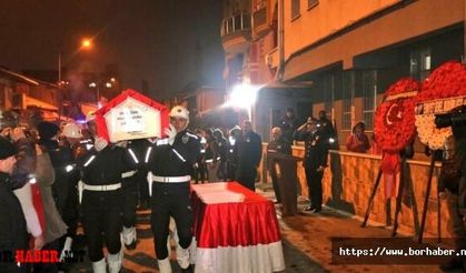 Depremde hayatını kaybeden polis memuru Ulukışla’da toprağa verildi.