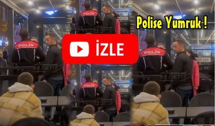 Niğde'de Starsbucks'u Protesto Etti... Polise yumruk attı.