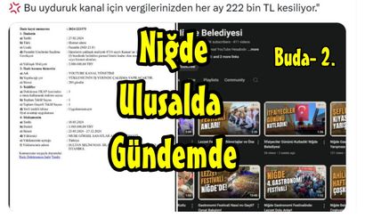 Niğde, Yine Ulusalda Gündem... Belediye'nin Youtube İhalesi