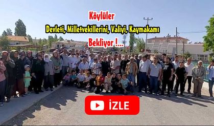 Köylüler Yetkililere Sesini Duyurmaya Çalışıyor... Duyarlarsa...