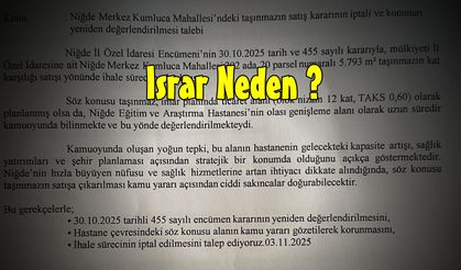 Tepki Çeken  Arsa Satışı İçin Mecliste Soru Önergesi
