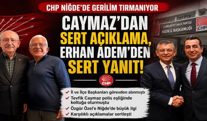 CHP Niğde’de Gerilim Tırmanıyor: Caymaz’dan  Açıklama, Erhan Adem’den Yanıt