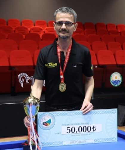 Niğdeli bilardocu Türkiye şampiyonu oldu