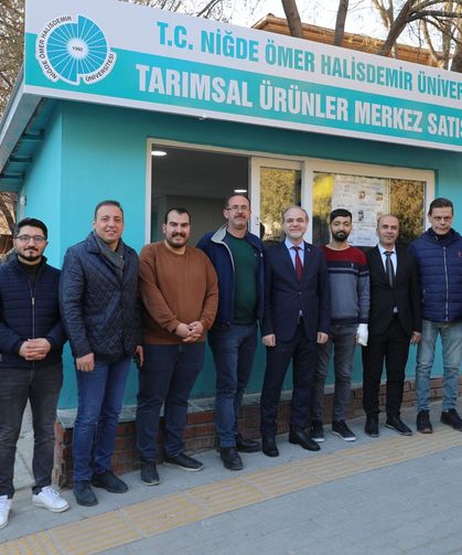 Üniversitede üretilen kaliteli ürünler için satış ofisi açıldı