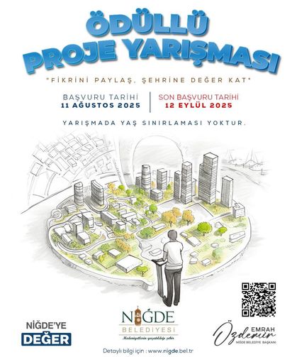 Niğde Belediyesi’nden “Fikrini Paylaş, Şehrine Değer Kat” Proje Yarışması