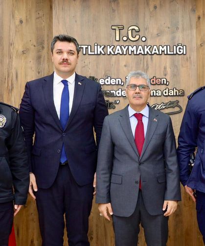 Vali Çelik’ten Kaymakam Turan’a Hayırlı Olsun Ziyareti