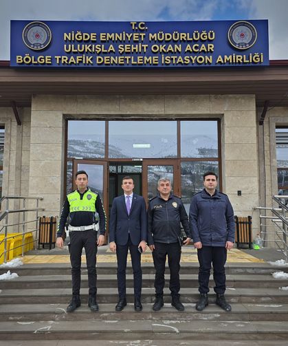 Kaymakam Gökçe’den Bölge Trafik Denetleme İstasyonuna Ziyaret