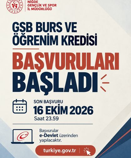 GSB Burs ve Öğrenim Kredisi Başvuruları Başladı