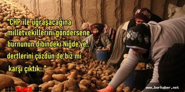 Kılıçdaroğlu bir kez daha Niğdeli patates üreticilerini gündeme getirdi